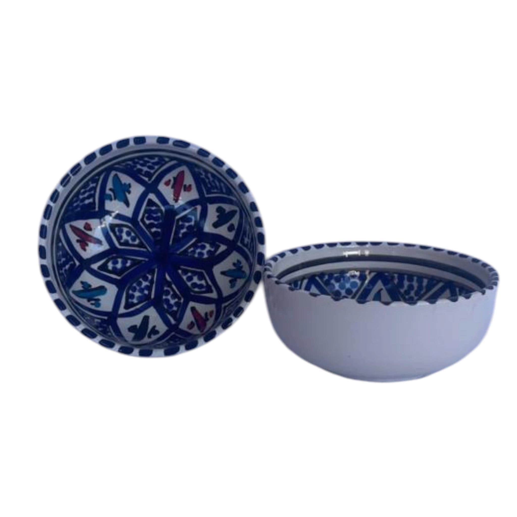 Handmade Tunisian Ceramic Bowl – Black Design