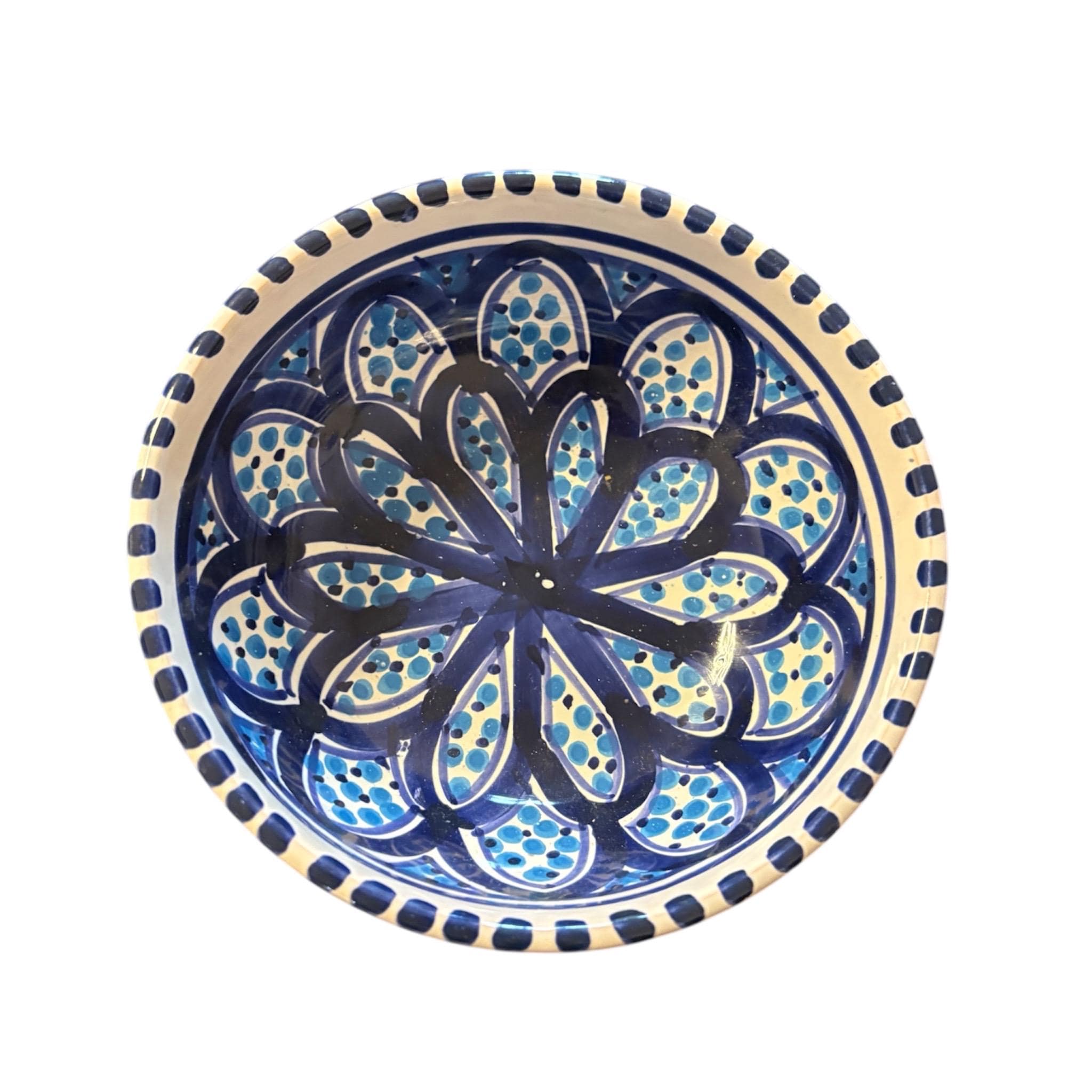 Handmade Tunisian Ceramic Bowl – Blue