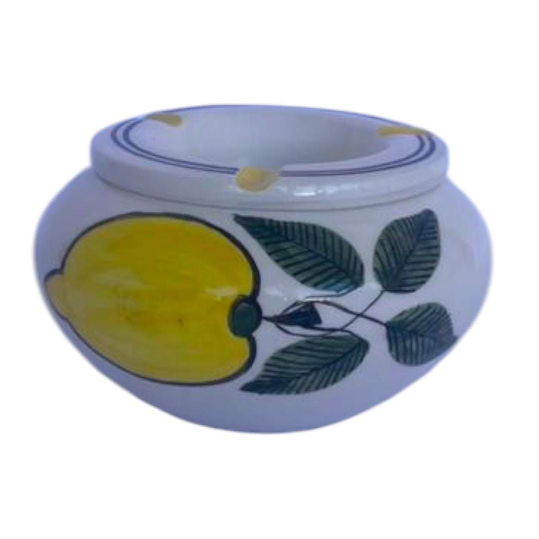 Hand-Painted Lemon Ceramic Set | Tunisian Artisan Tableware, Mediterranean Home Dec