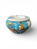 Hand-Painted Tunisian Ceramic Ashtray | Sidi Bou Said