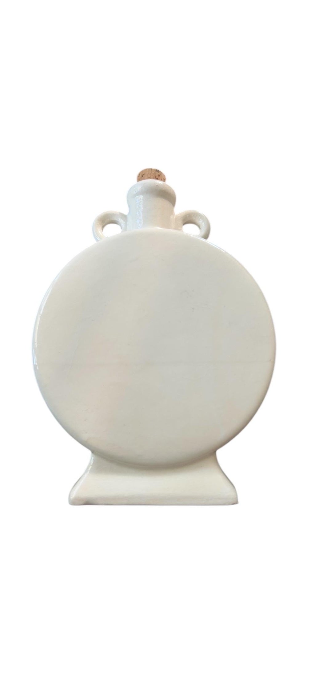 Handmade Tunisian Ceramic Olive Oil Decanter – Blue Fish Design, 21cm