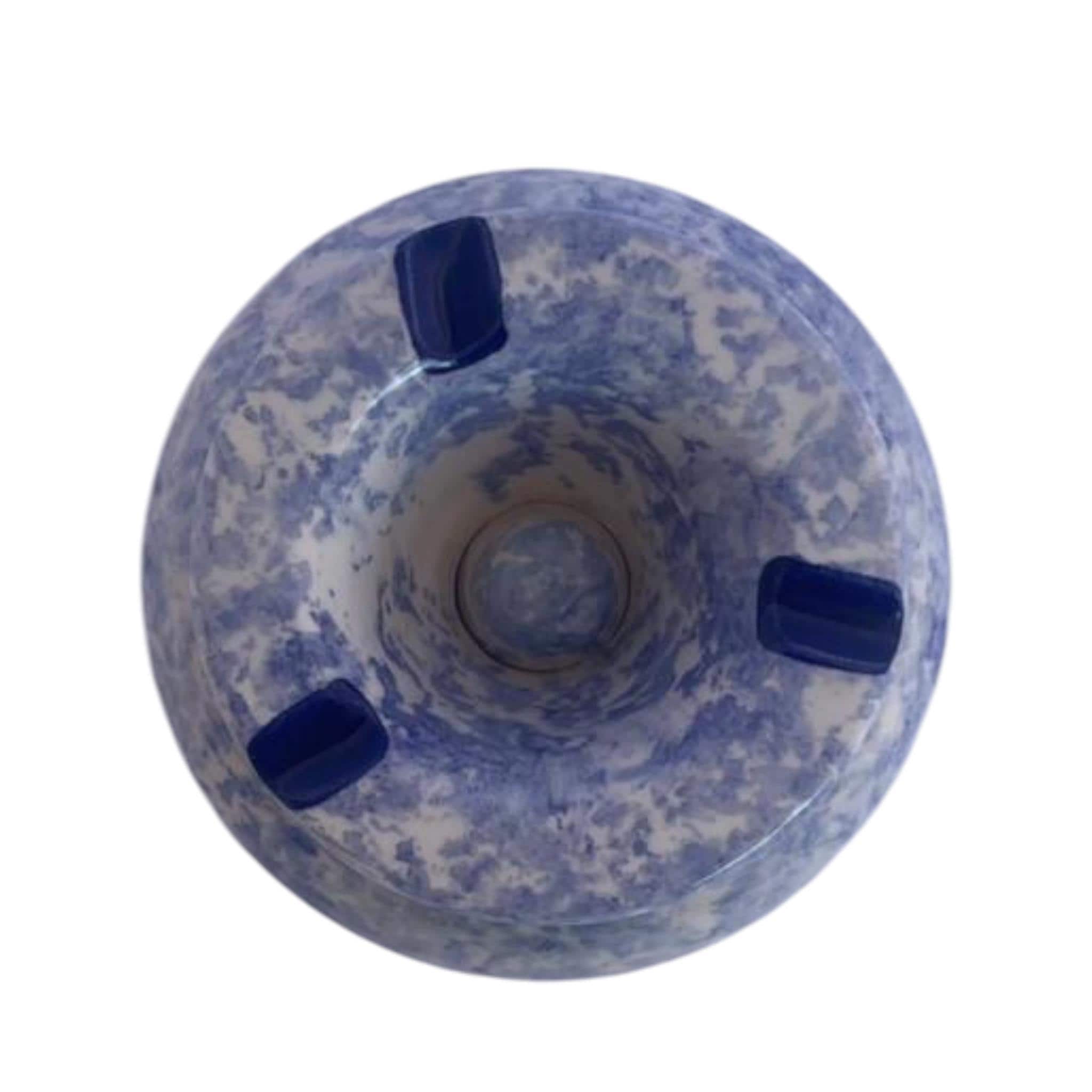 Hand-Painted Ceramic Ashtray | Tunisian Artisan Piece, Mediterranean Decor