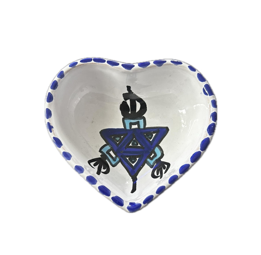 Hand-Painted Tunisian Ceramic Dip Bowl | Small Snack & Condiment Dish | Colourful Pottery