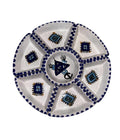 Handmade Tunisian Ceramic Snack Dish Set – Abstract Design, Tapas Serving