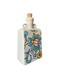 Handmade Tunisian Ceramic Oil Pourer - Floral Design