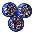 Hand-Painted Tunisian Ceramic Serving Dish | Artisan Dip & Snack Serving