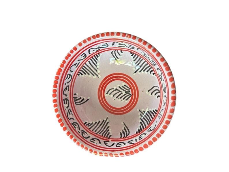 Hand-Painted Tunisian Ceramic Dip Bowl (10cm) | Small Snack & Condiment Dish | Colourful Pottery