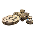 Hand-Painted Tunisian Ceramic Dinnerware Set |2 or 4 person set -
