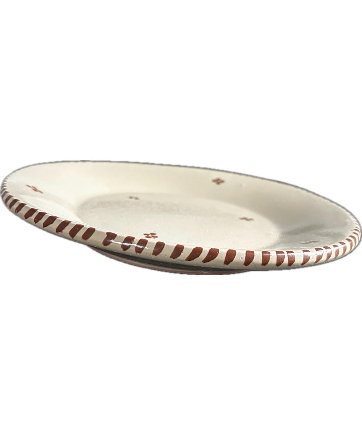 Hand-Painted Tunisian Ceramic Plate | Handmade Everyday Plate