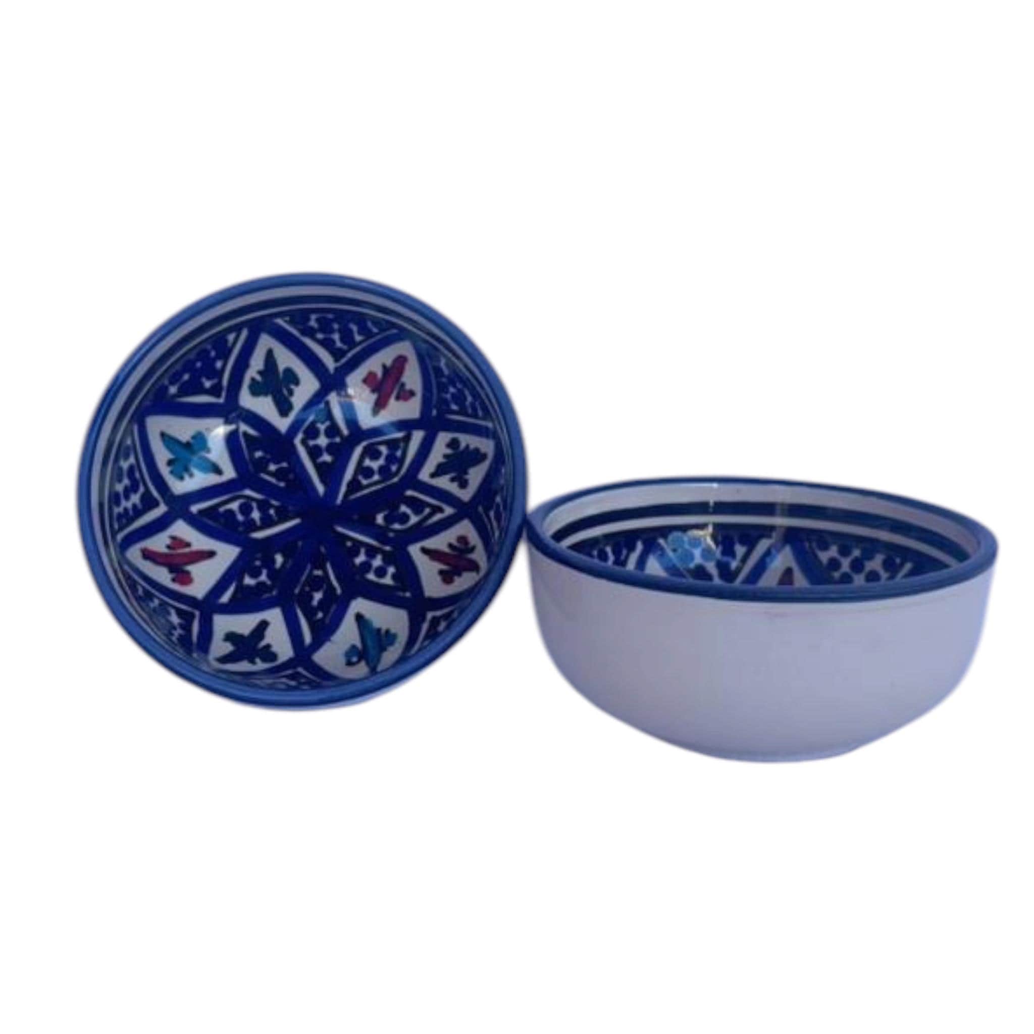 Handmade Tunisian Ceramic Bowl – Black Design