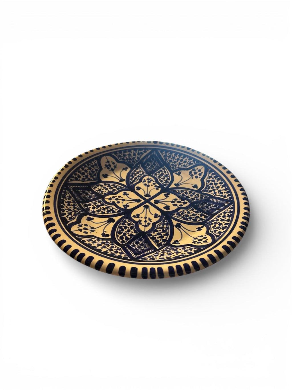 Hand-Painted Tunisian Ceramic Plate | Handmade Everyday Plate